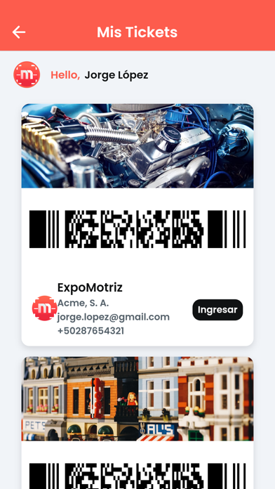 MagicQR para Eventos Screenshot