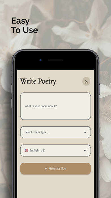 AI Poetry Writer Screenshot