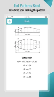 flat pattern bend calculator iphone screenshot 3