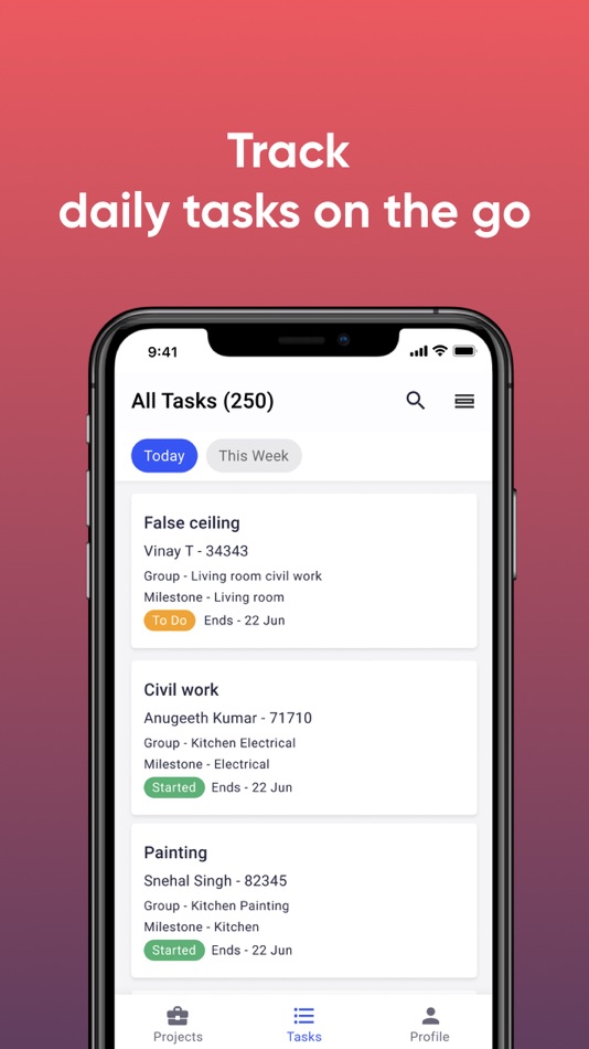 #2. Livspace Trackpad (iOS) 由: livspace.com