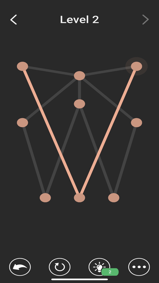 #4. One Line Connect Dots Logic IQ (iOS) Podle: Prathed Sangwongvanit