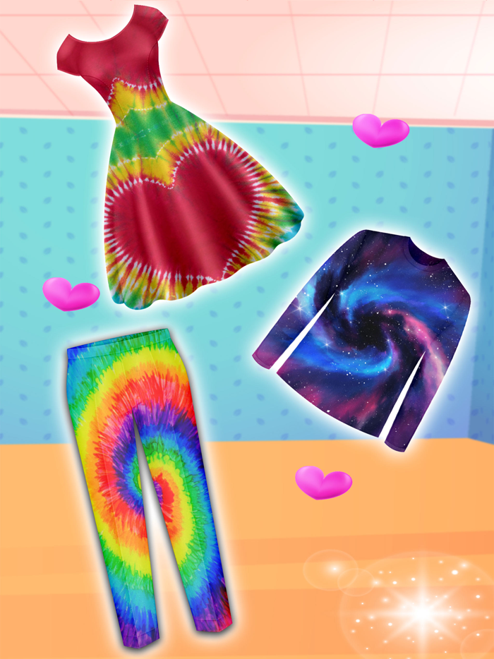 Tie Dye Dress Makeup Artist