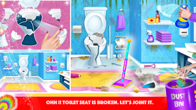Dirty House Cleaning Girl Game Screenshot