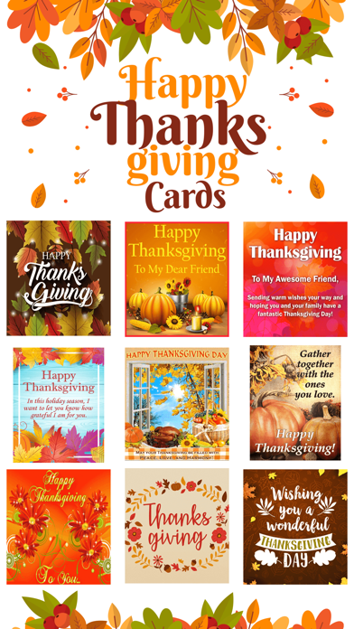 Thanksgiving - Animated Cards Screenshot