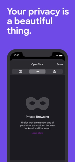 Firefox: Private, Safe Browser บน App Store