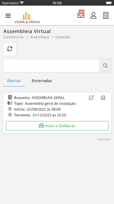 Vieira & Padua Administradora Screenshot
