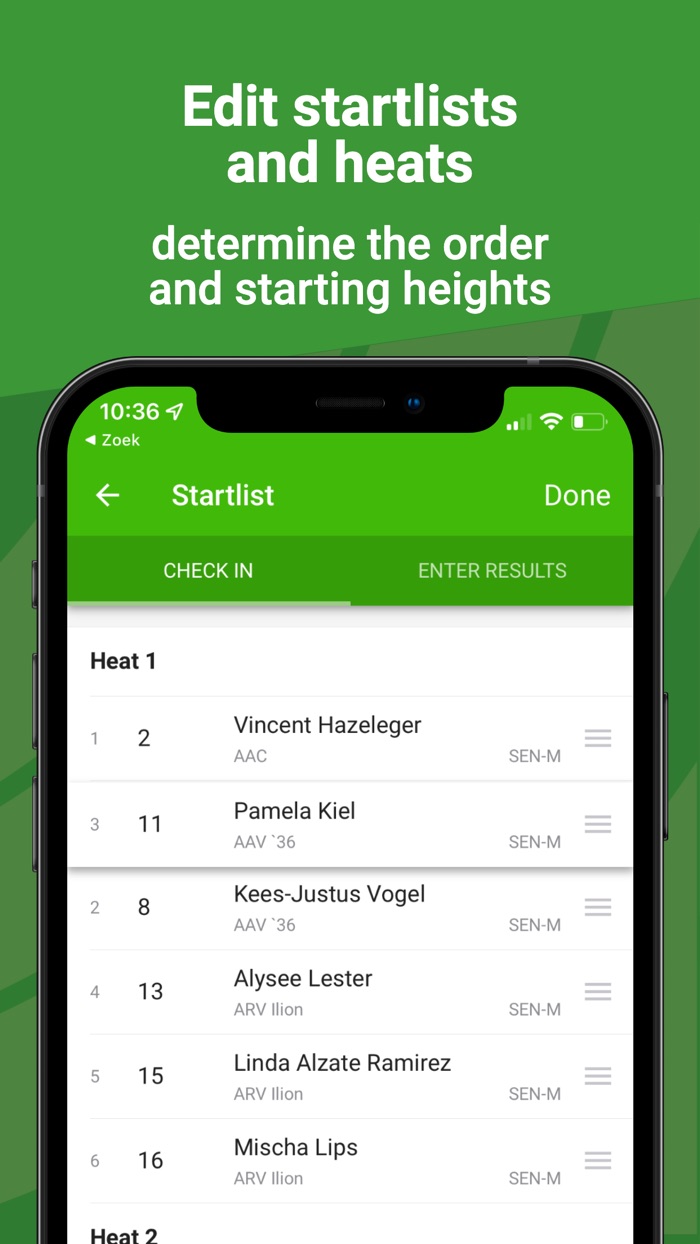Athletics.app Jury-app