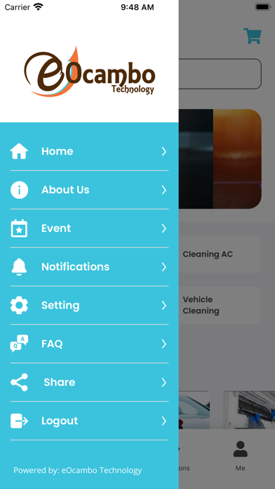 Cleaning Service App Screenshot