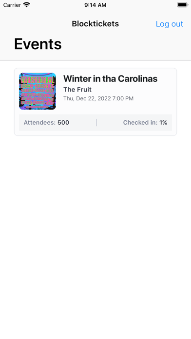 BlockticketsCheckIn Screenshot