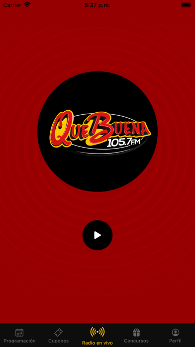 Que Buena 105.7 FM Bakersfield Screenshot