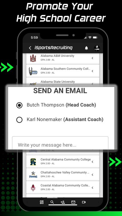 iSportsRecruiting Screenshot