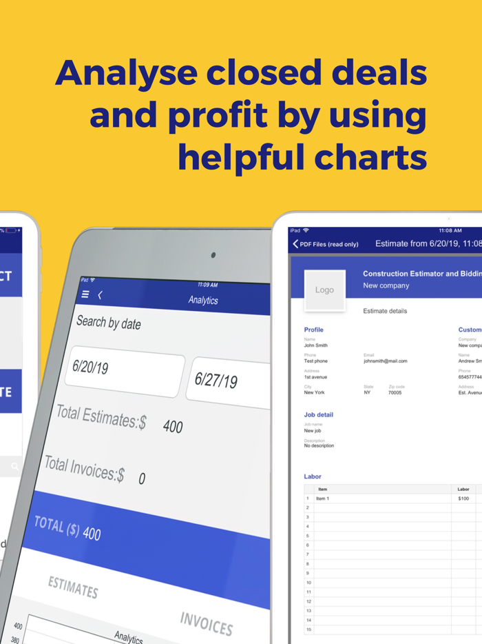 Construction Estimator App