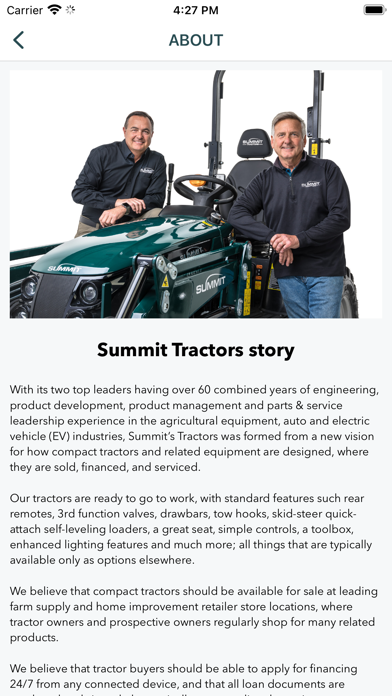 Summit Tractors Connect Screenshot