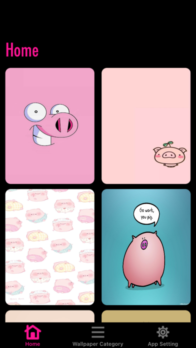 Pink Pig Wallpaper Screenshot