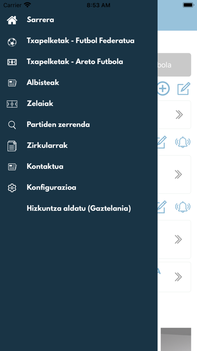 Gipuzkoako Futbol Federazioa Screenshot
