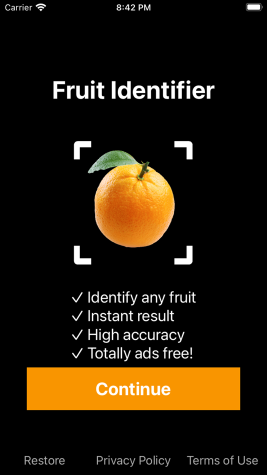 #1. Fruit Identifier - By Photo (iOS) โดย: Ivan Frolov