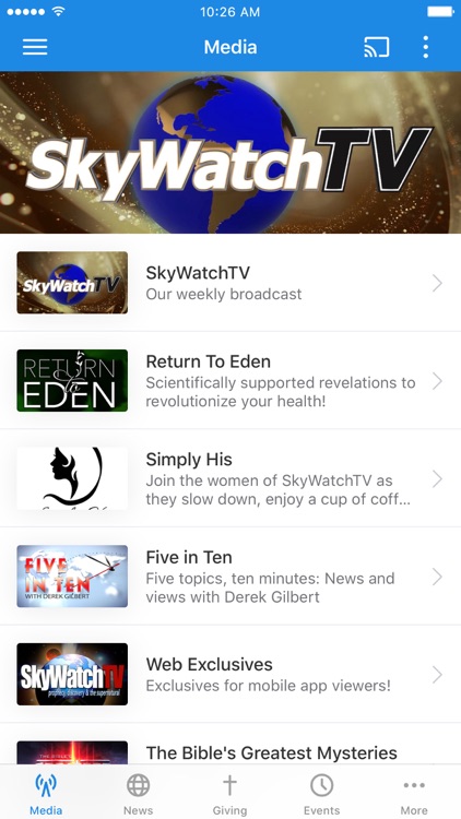 SkyWatchTV App