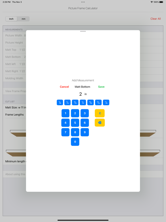 Screenshot #6 pour Picture Frame Calculator