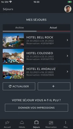 Capture d'écran de Europa-Park Hotels sur iPhone 5