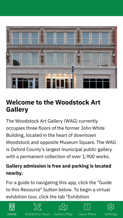 Woodstock Art Gallery Screenshot