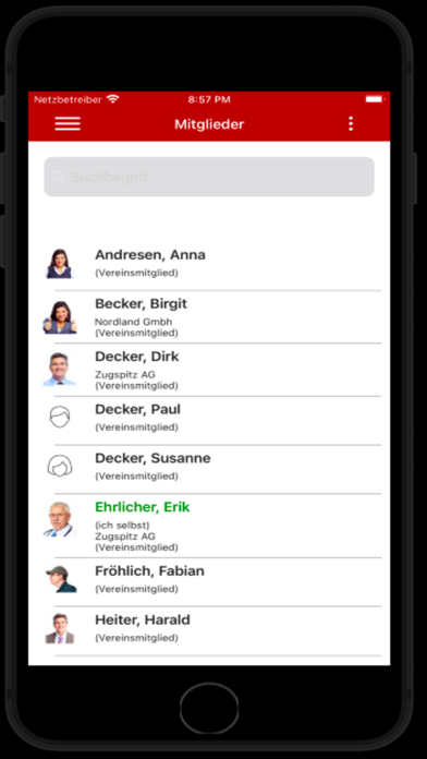 VereinOnline App Screenshot