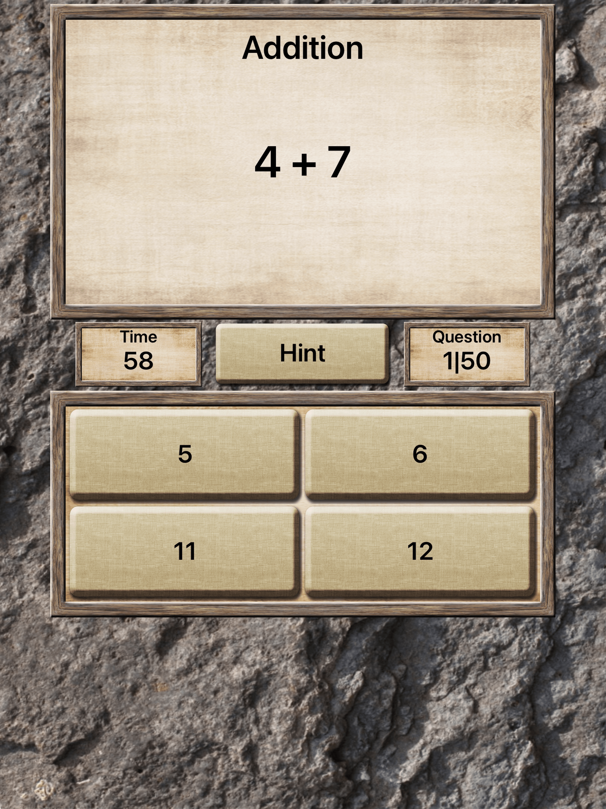 Math - Quiz Game