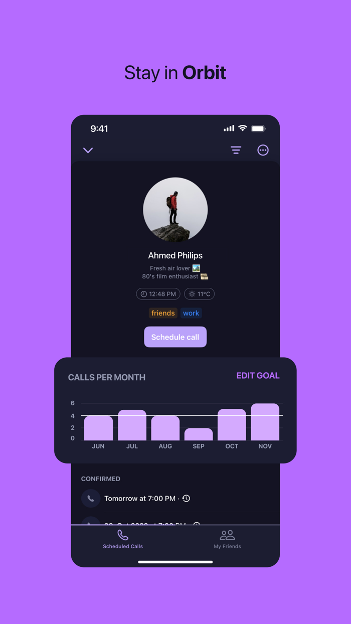 Orbit Call Scheduler