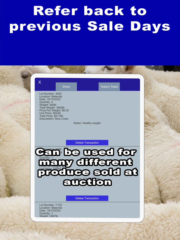 Livestock Auction Calculator