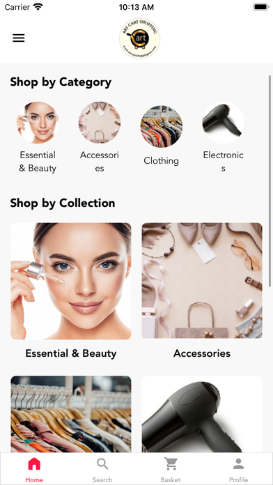 Art Cart Shopping Screenshot