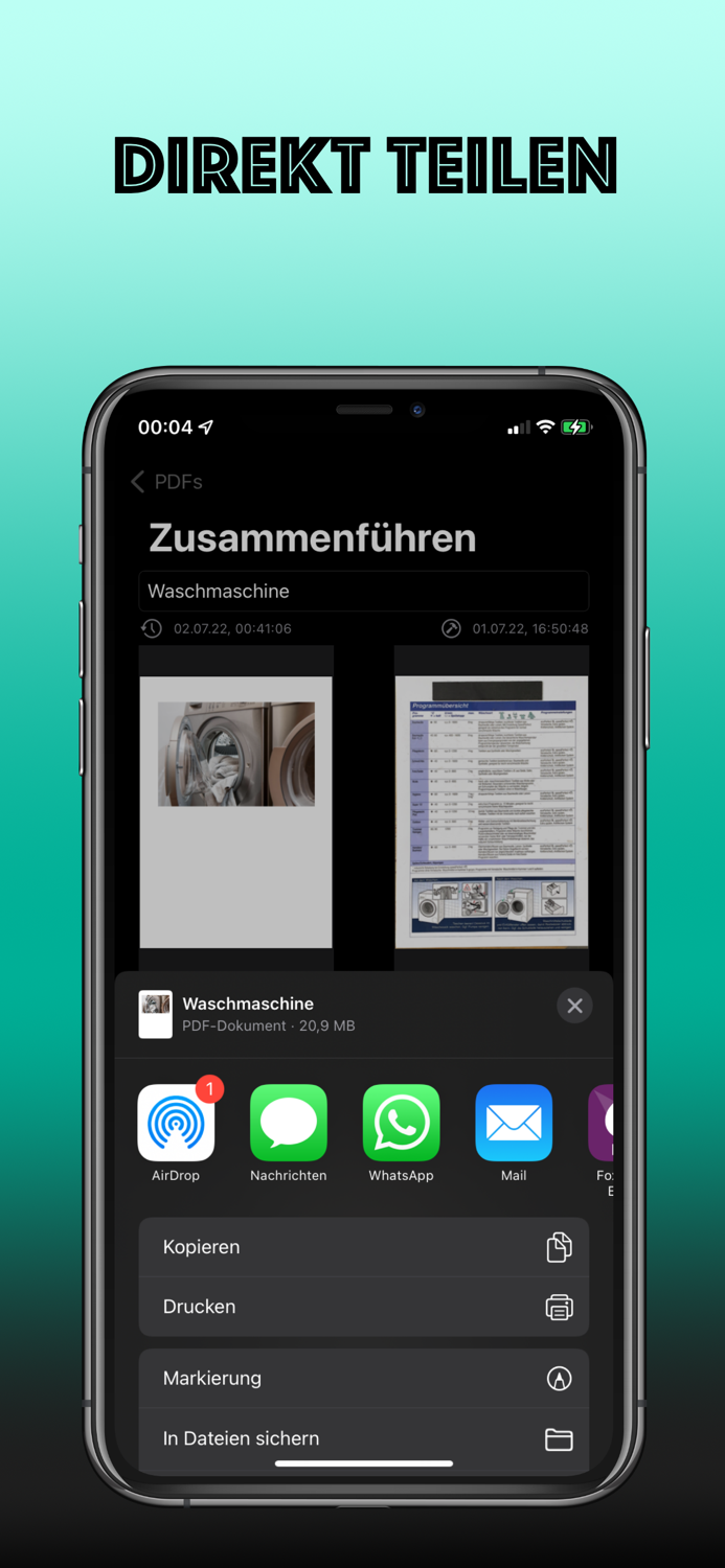 PDFs zusammenführen