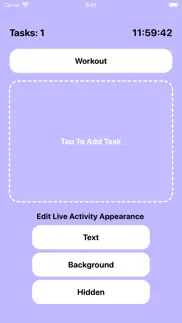 tasks - create live activities iphone screenshot 4