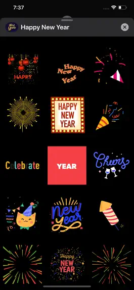 Game screenshot Happy New Year With Stickers apk
