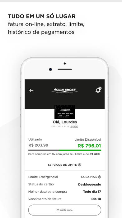 Cartão Águia Shoes Screenshot