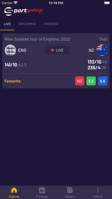 SportGuruji - Cricket & News Screenshot