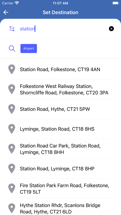 Folkestone Taxis Screenshot