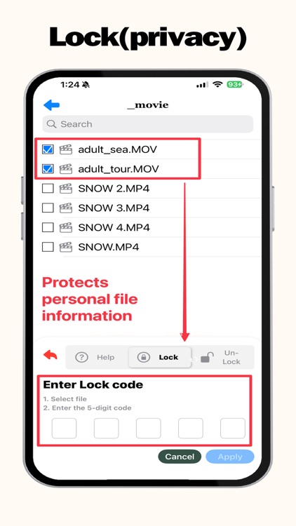 file manager privacy