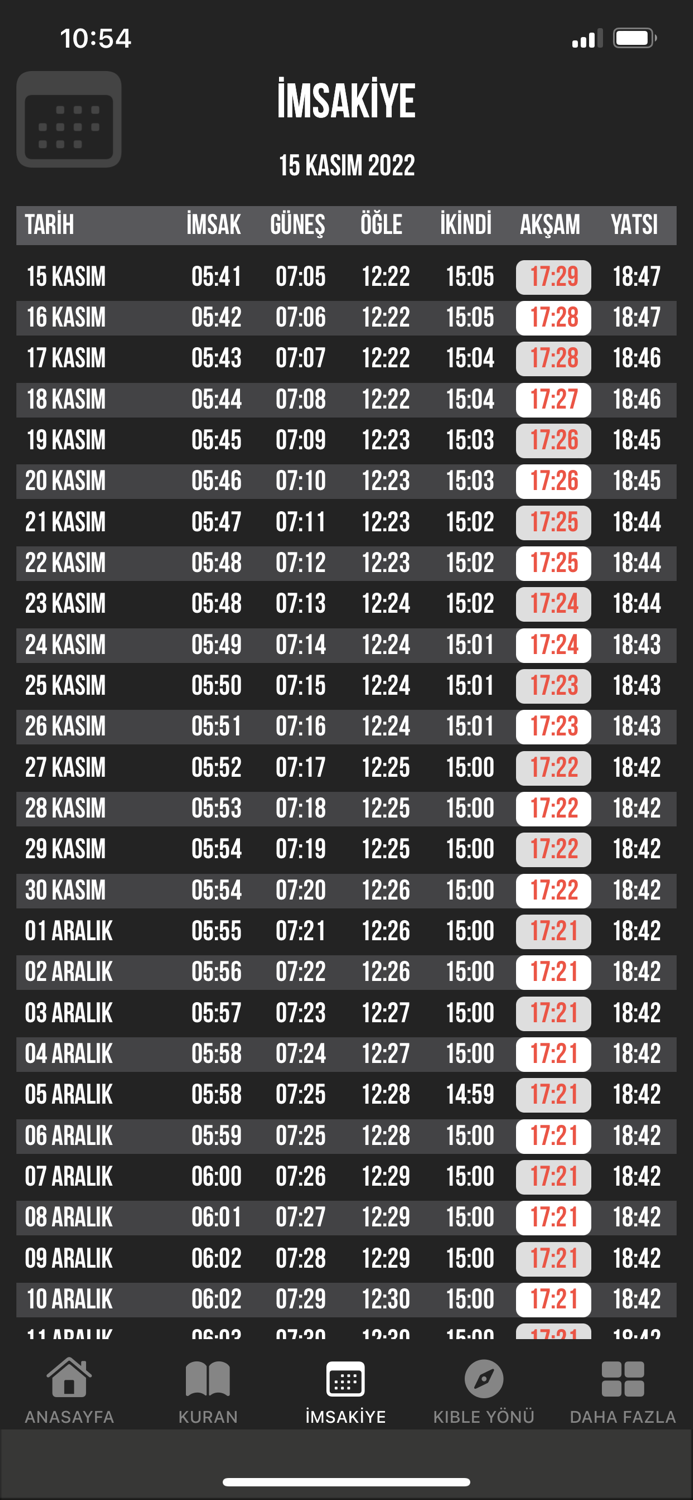 Namaz Vakitleri Diyanet