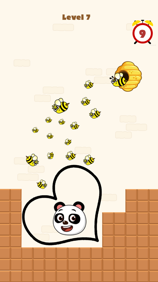 #1. Save the Panda - Draw to Save (iOS) Podle: GamerGage Studio