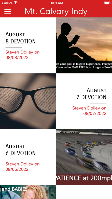 Mt Calvary Church Indianapolis Screenshot
