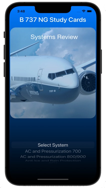 B 737 NG Study Cards