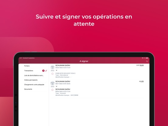 Screenshot #5 pour BelfiusWeb, l'app bancaire