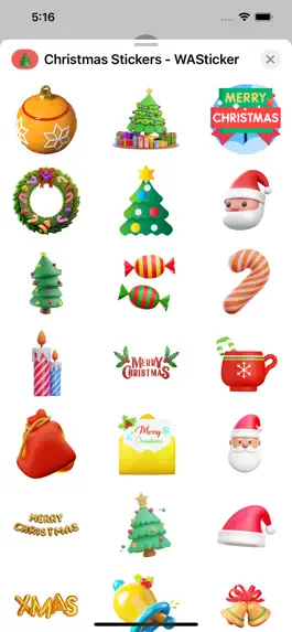 Game screenshot Christmas Stickers-2023 Wishes hack