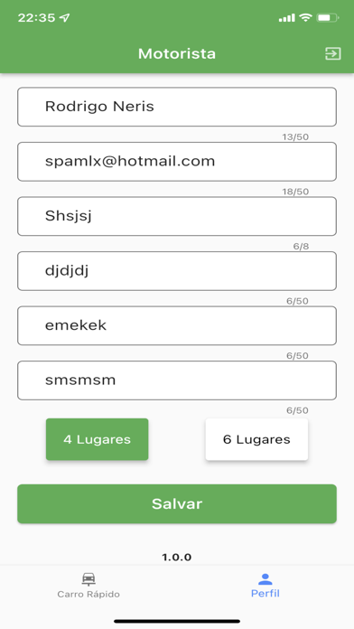 Jandira Motorista App Screenshot