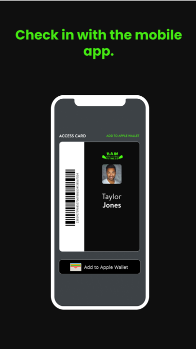 BAM Fitness App Screenshot