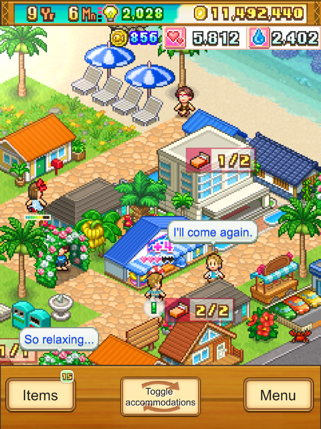 Screenshot der Tropical Resort Story