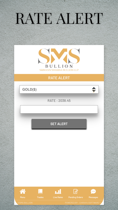 SMS BULLION Screenshot