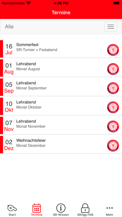 Schiedsrichtervereinigung FKB Screenshot