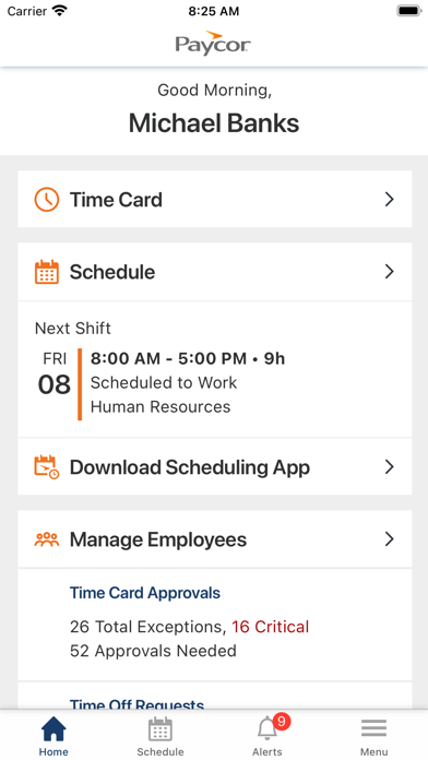 Paycor Mobile Screenshot