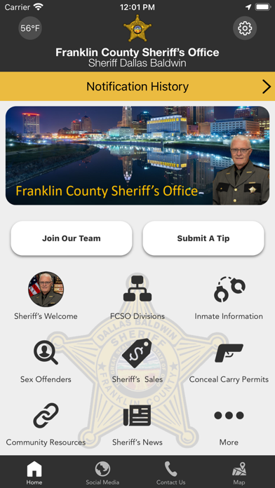 Franklin County Sheriff OH Screenshot