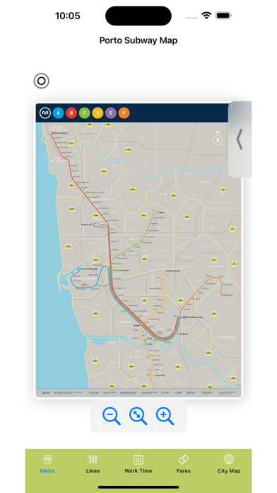 Porto Subway Map Screenshot